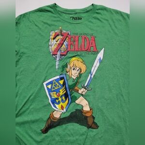 Legend of Zelda A Link to the Past Green Graphic T-Shirt